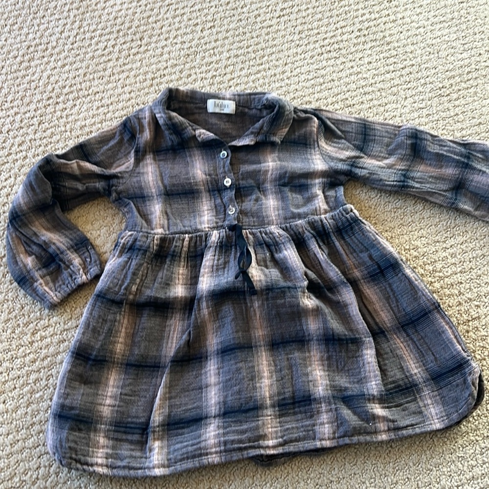 Girls linen whimsical dress
